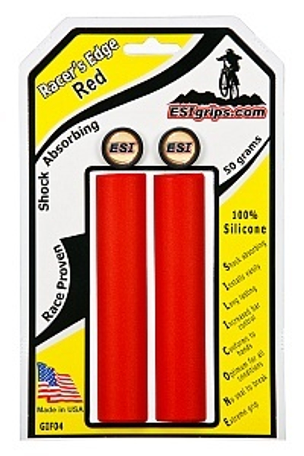 Грипсы ESI Racer's Edge, Red GIF04