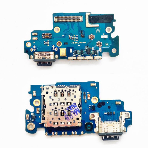 Шлейф для Samsung Galaxy A53 5G (A536B) плата системный разъем/разъем SIM/микрофон - Премиум