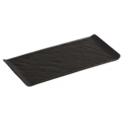 Блюдо прямоугольное 29,5*15 см h1,6 см с бортами Side Up2 Black Raw Stellar P.L. Proff Cuisine [1]