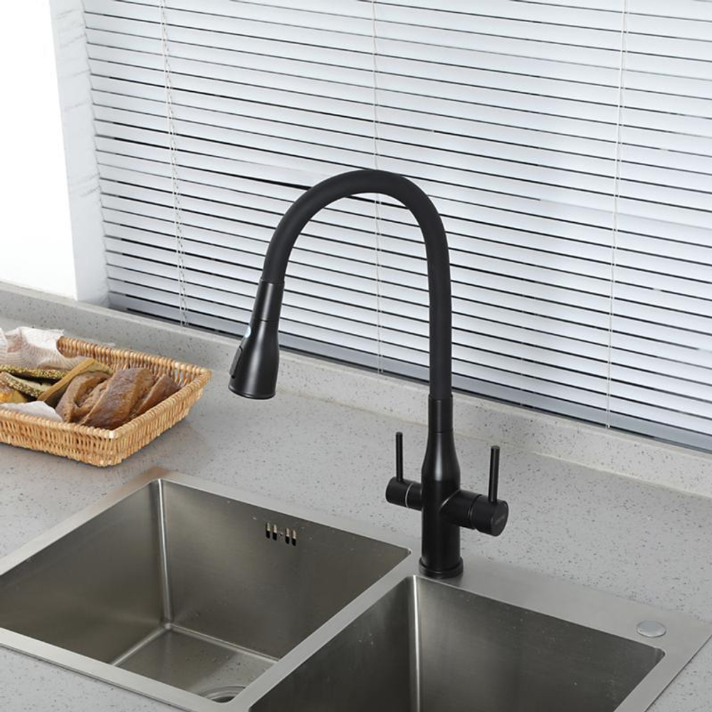 Смеситель для кухни с гибким изливом Gappo G4399-66