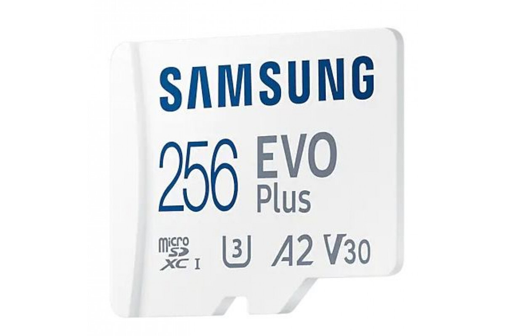 Карта памяти Samsung microSDXC EVO Plus Class10 UHS-I U3 (130MB/s) 256GB + ADP (APC)