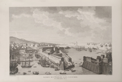 Взятие французами Ливорно 27 июня 1796 года Гравюра из альбома Военные кампании Франции. Париж. 1834