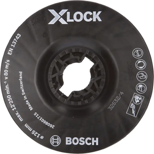 Опорная тарелка X-LOCK 125 мм, средняя. BOSCH 2608601715