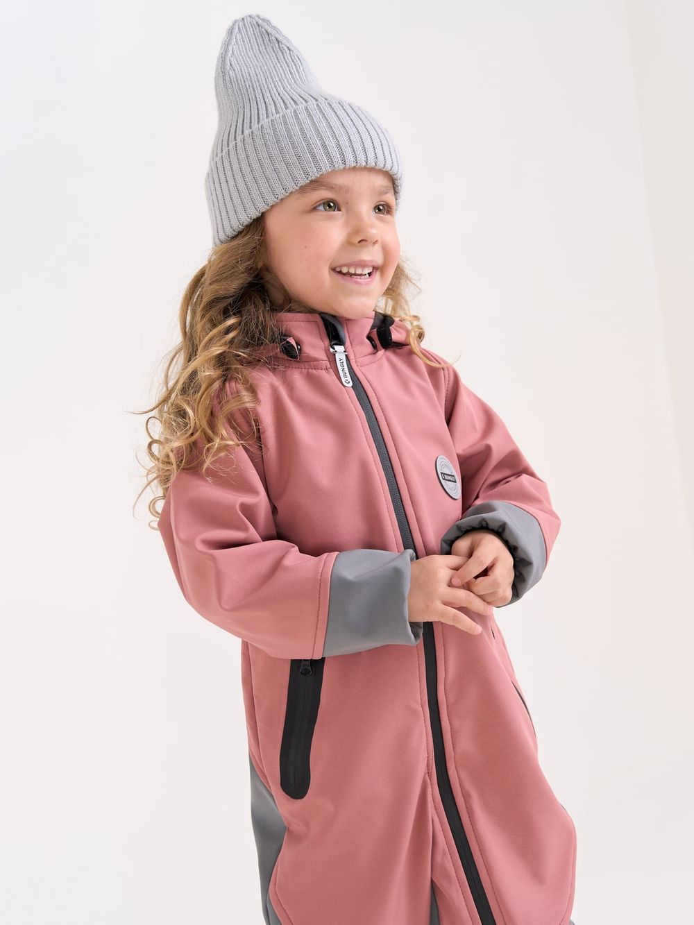 Комбинезон Softshell демисезонный "Пепельная роза"