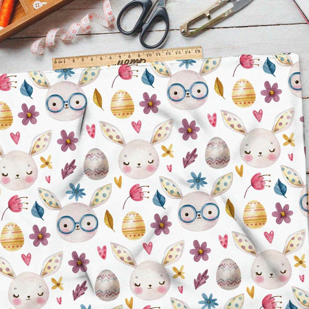 Ткань оксфорд 210 пасхальные зайчики