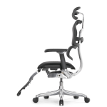 Кресло FALTO Ergohuman Luxury 2 с подножкой ( чёрный каркас /сетка чёрный T-168-B1 Black )
