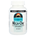 Source Naturals, Mega-One ™, высокоэффективный мультивитаминный комплекс с минералами, 180 таблеток