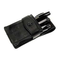Чехол для 3 ручек Kaweco Sport Flap из кожи черный (10000268) 1