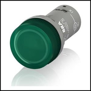 Лампа CL-515G зеленая со встроенным светодиодом 110В DC 1SFA619402R5152 ABB