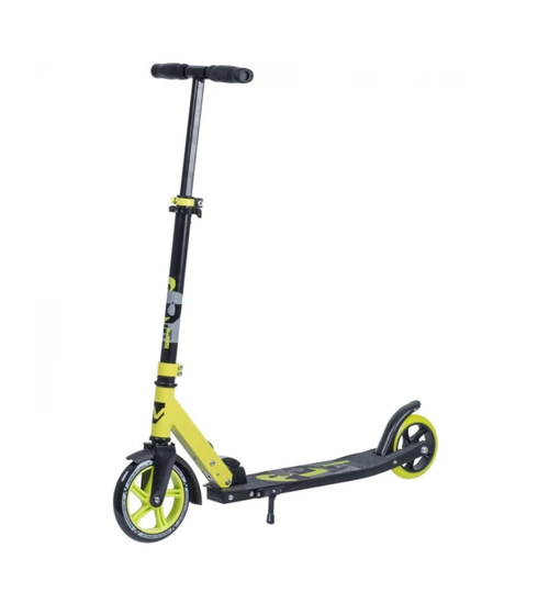 Самокат для детей NOVATRACK POLIS PRO, 180/145 мм, ассиметричная платформа, лимонный