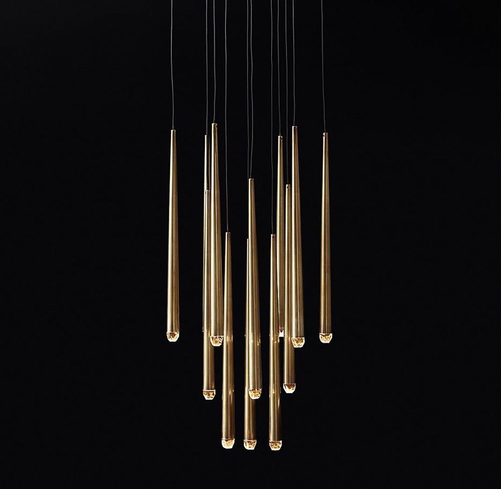 Подвесной дизайнерский светильник  Aquitaine Round Chandelier 24&quot; by Restoration Hardware