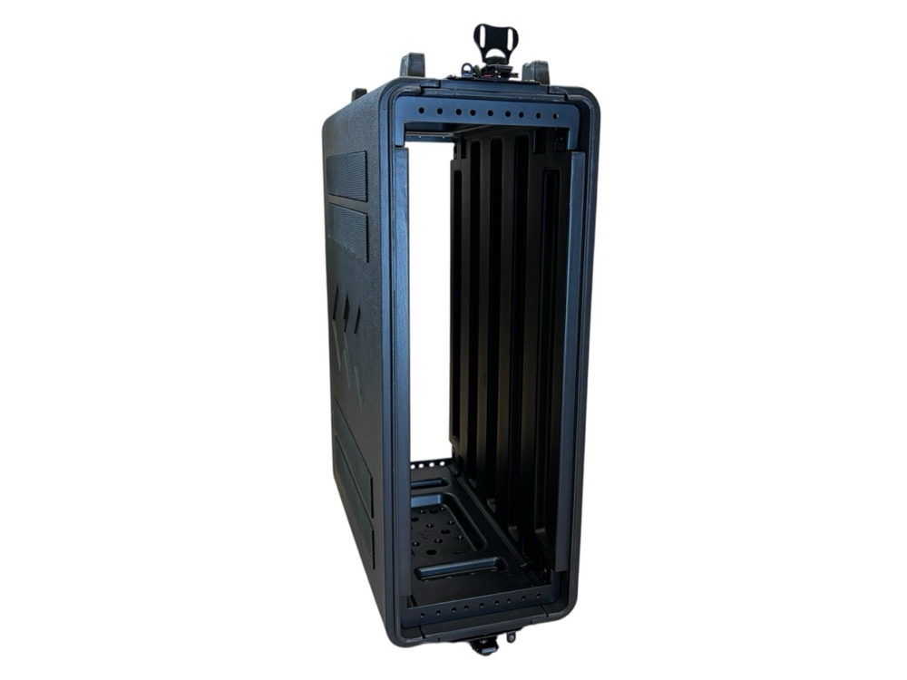 Короткий рэковый кейс 3 юнита 390мм LDPE +сумочка+ложемент в крышке| LDPE RACK3U390 | Внут. размеры 485*350*145мм