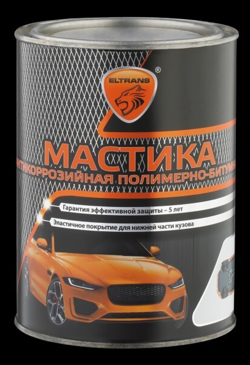 Мастика битумно-полимерная 1 кг  Бастион  (жест. банка) (ЭЛТРАНС)