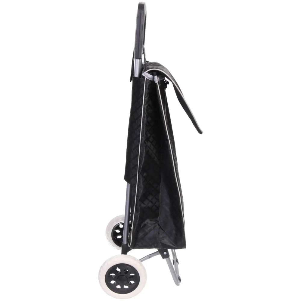 Тележка хозяйственная с сумкой (93*33*26см, колеса 16см,грузоподъемность до 30 кг.) черная SYD-16T