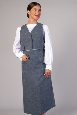 Юбка женская 4056ВП, графит #38Гра014056ВП