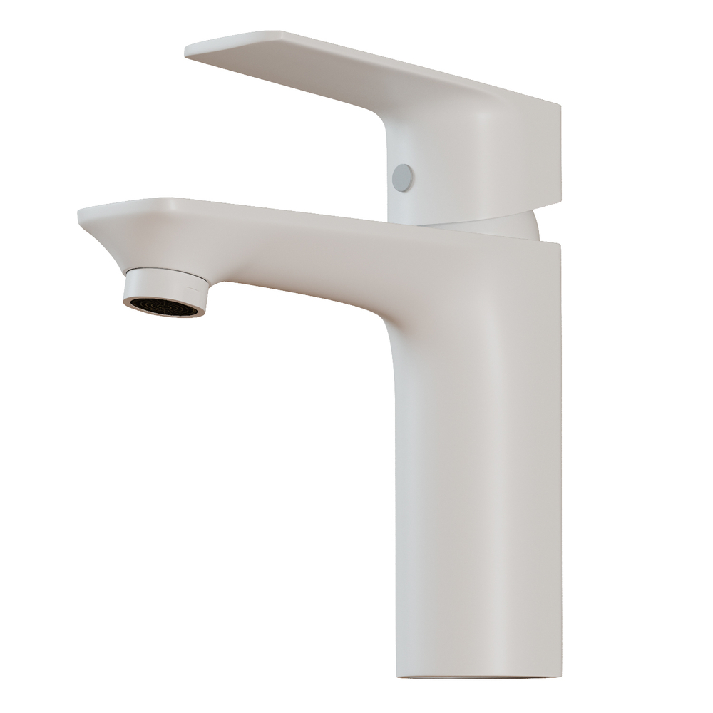 Смеситель для раковины 40k MIXLINE ML15-04W б/отв п/гайку (без подводки) БЕЛЫЙ