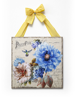 Панно на стену для интерьера набор 4 шт "Лаванда"