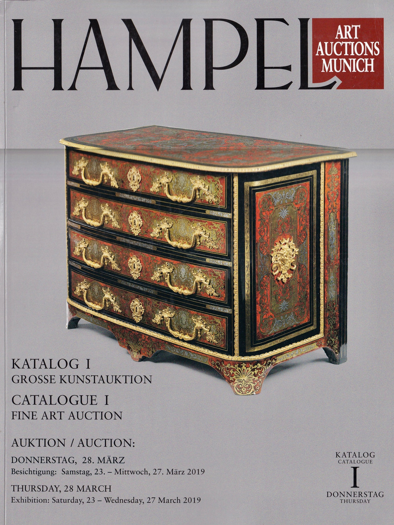 Каталог аукциона Hampel, Мюнхен, Большой аукцион искусства от 28 марта 2019 года