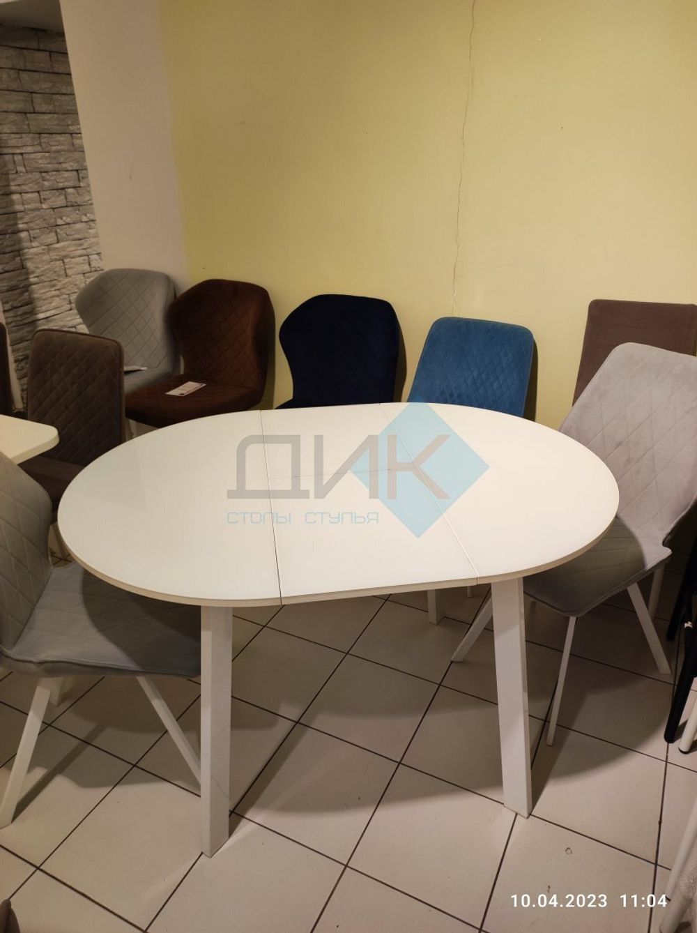 Стол DikLine UNIS 16 опоры белые