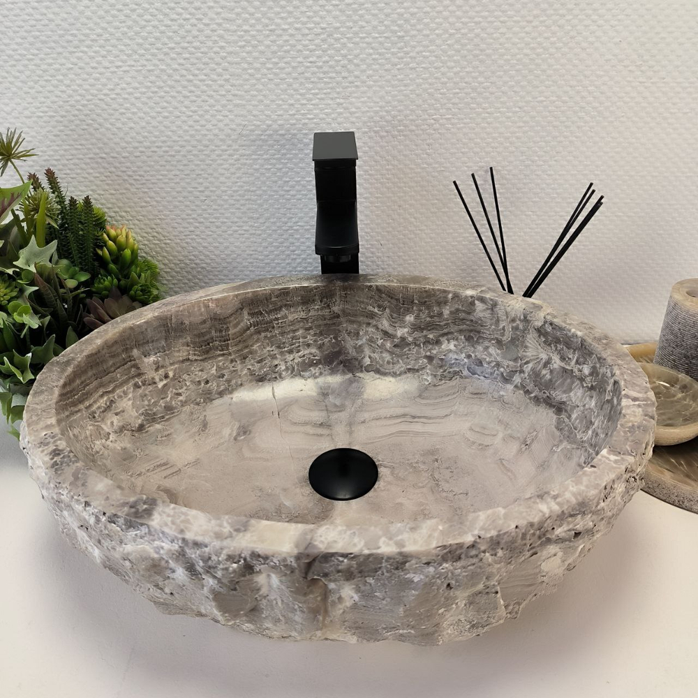 Раковина из оникса Erozy Grey EO-63184 51*40*15 0096