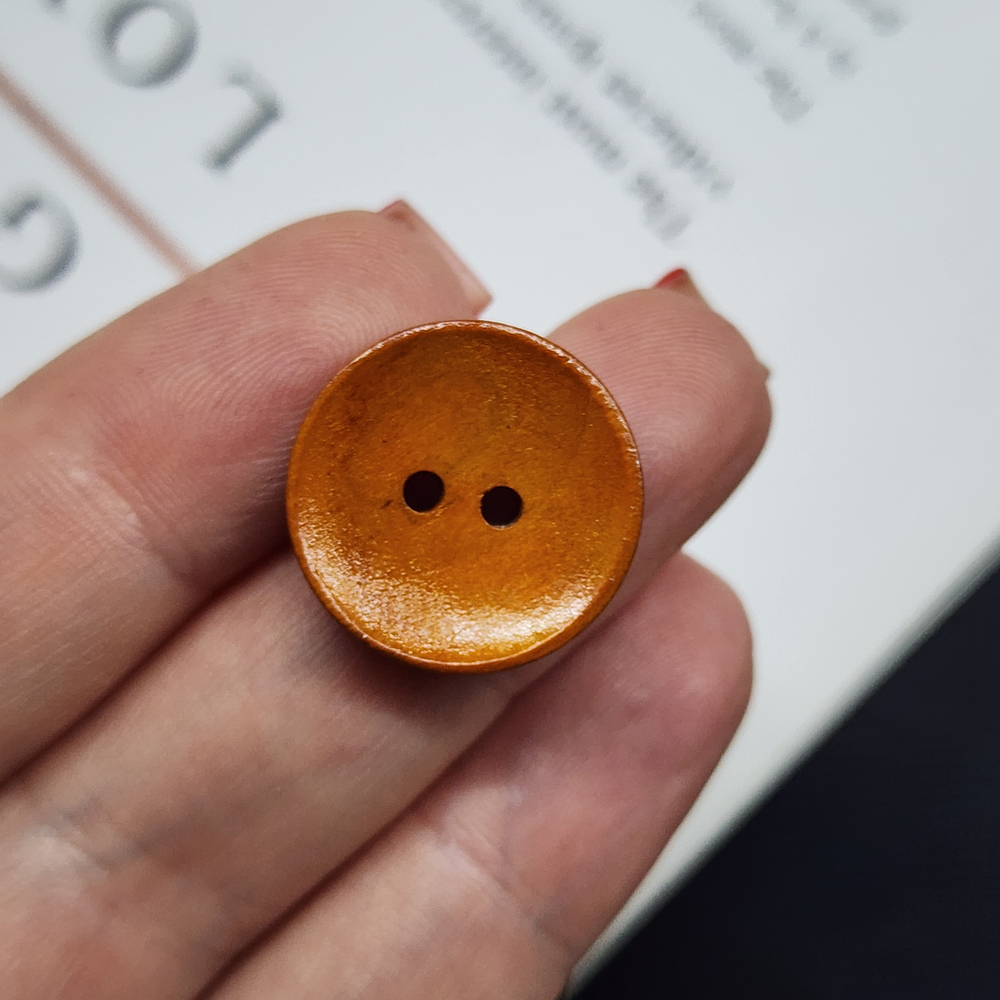 Пуговицы деревянные, цветные, 20мм, штучно