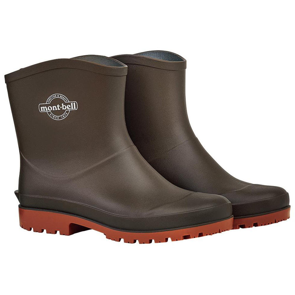 MONTBELL Pescador Waterproof And Wear resistant Short Rain Boots Women"s Brown