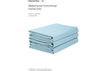 Комплект полотенец вафельных Home One 80х150 (3шт), голубой