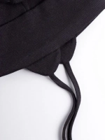 Шапка детская с ушками на завязках на осень