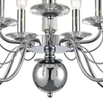 8034/10 CLASSI LN25 18 хром, металл/стекло Люстра подвесная Е14 10*40W 220V INCANTO