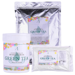 Anskin Grean Tea Modeling Mask маска альгинатная успокаивающая и антиоксидантная с зеленым чаем