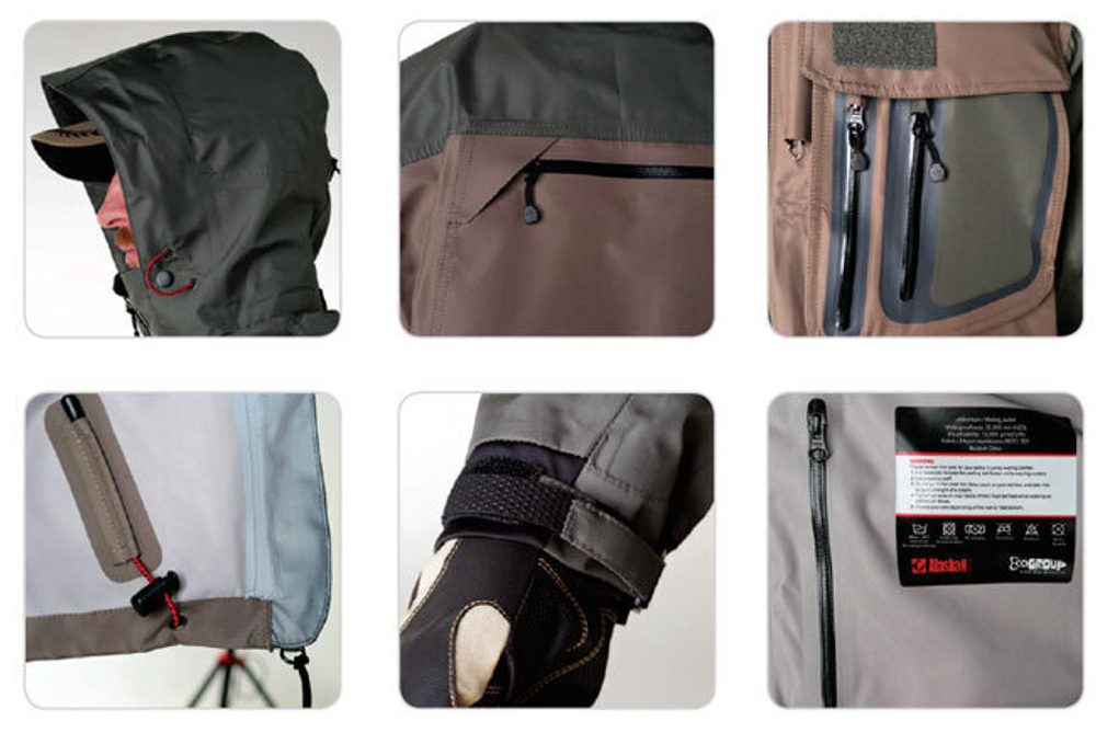 Куртка Alaskan River Master L темно-оливковый/серый