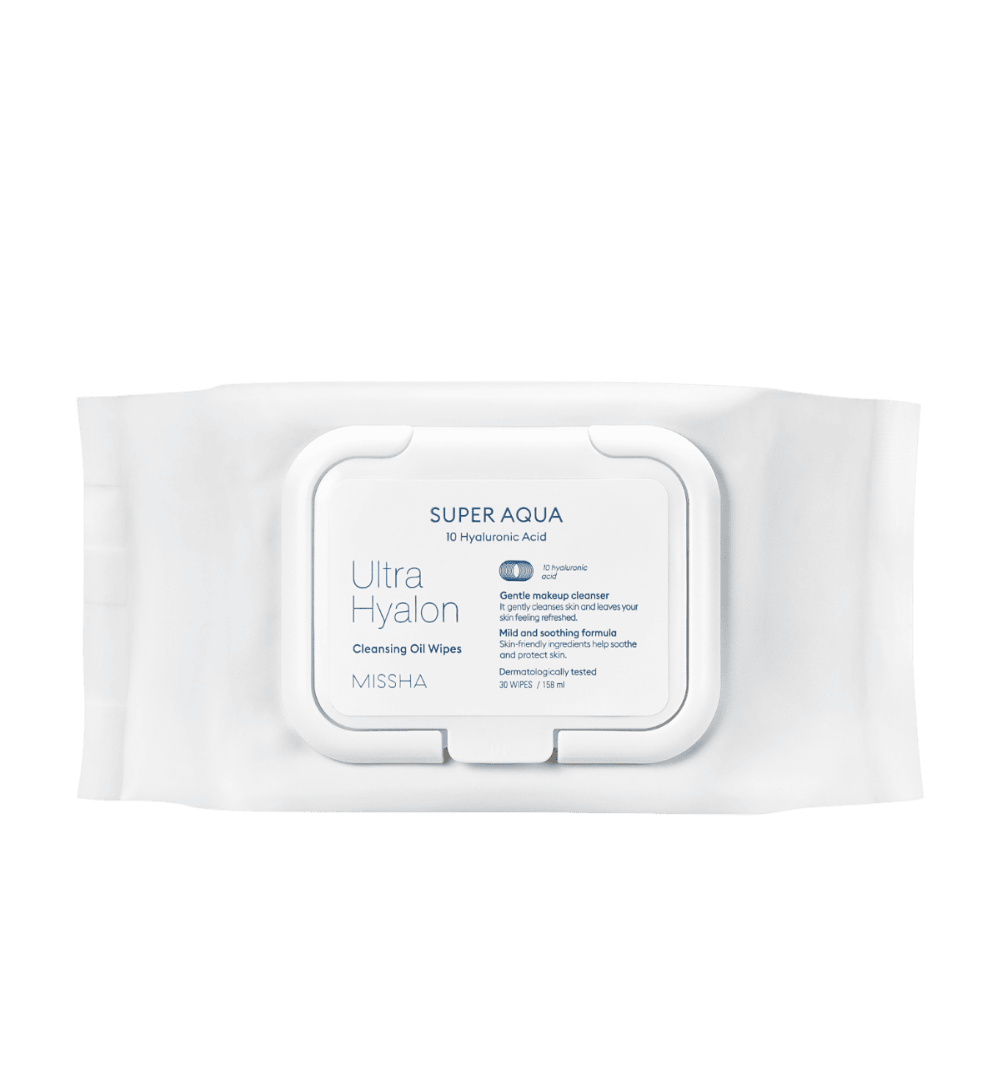 Missha Super Aqua Ultra Hyalron Cleansing Oil Wipes салфетки для умывания и снятия макияжа на масляной основе