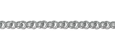 Цепь "Восьмерка панцирная граненая"