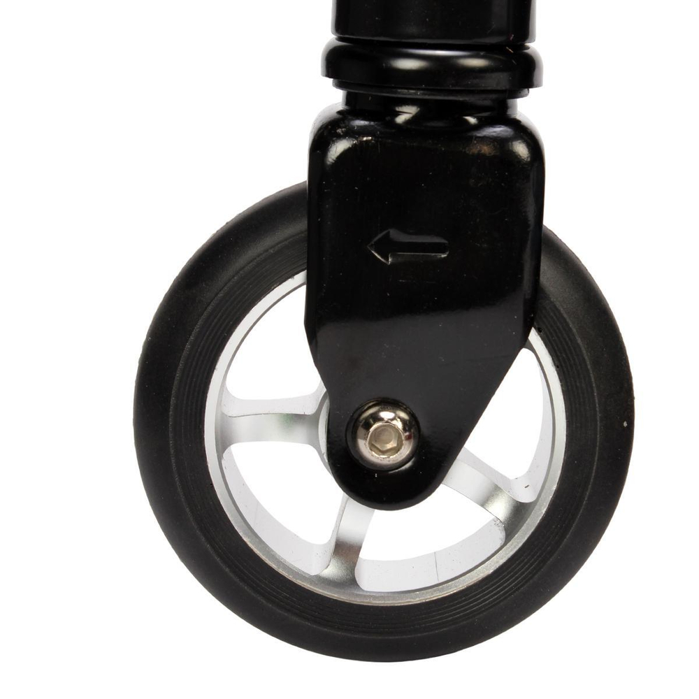 Самокат Алюминий трюковой алюм диски, колеса PU 100, 4 цвета микс, рисунок не микс, с-30834