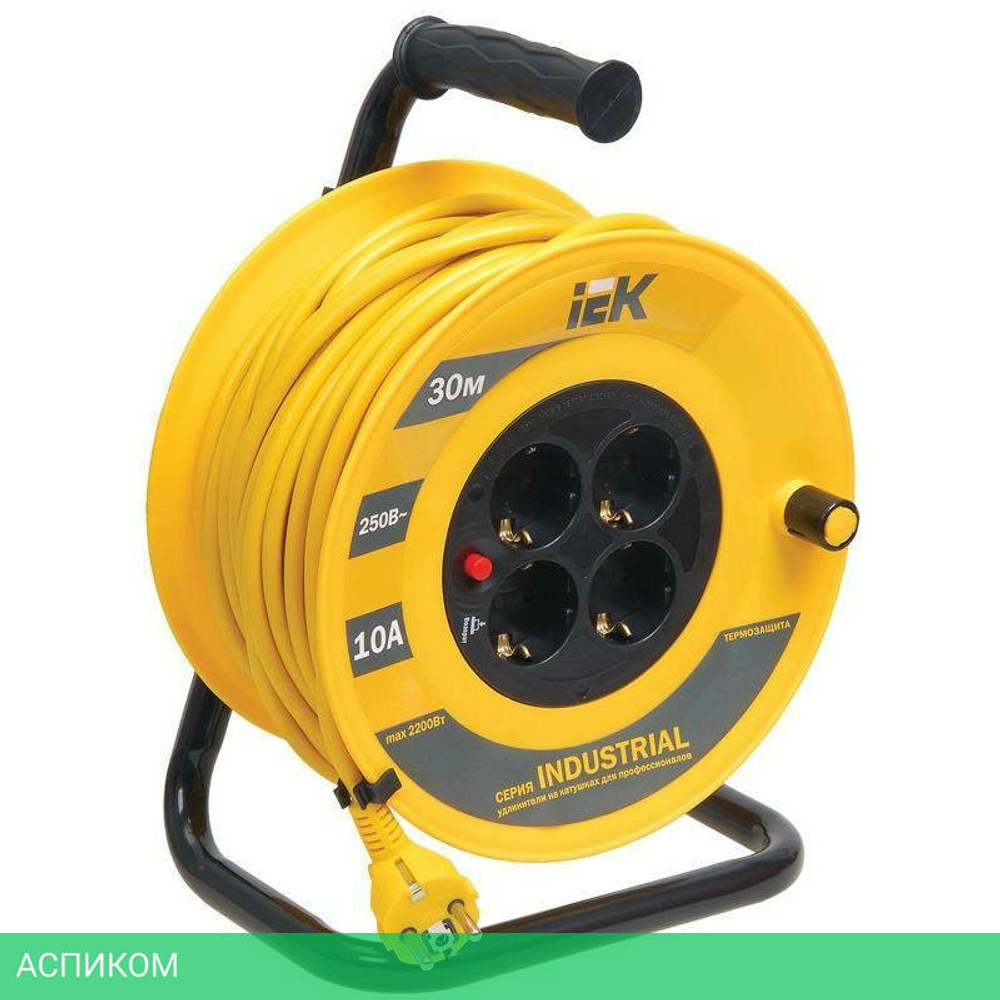 Удлинитель на катушке IEK Industrial УК30 (WKP14-10-04-30)