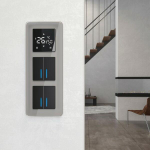 Рамка на 3 поста Elite (дымчатый, стекло)