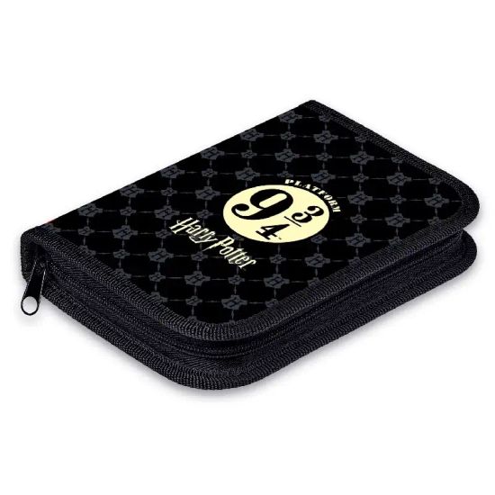 Пенал Гарри Поттер золотистый логотип Платформа 9¾ , 19х13см (черный) NPn_44027
