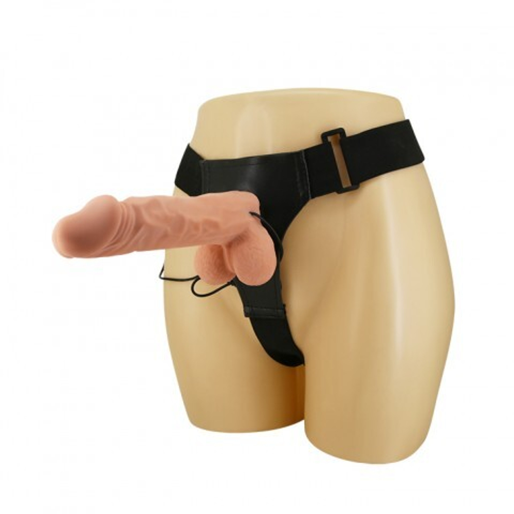 Страпон с вибрацией и пультом управления Ultra Passionate Harness (18×5 см)