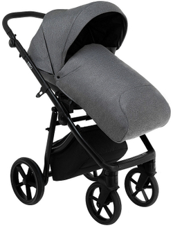 Детская коляска Roan Esso 2025 3 в 1 с автокреслом Tutis Elo Lux Black ESS114/1 Grey/Black