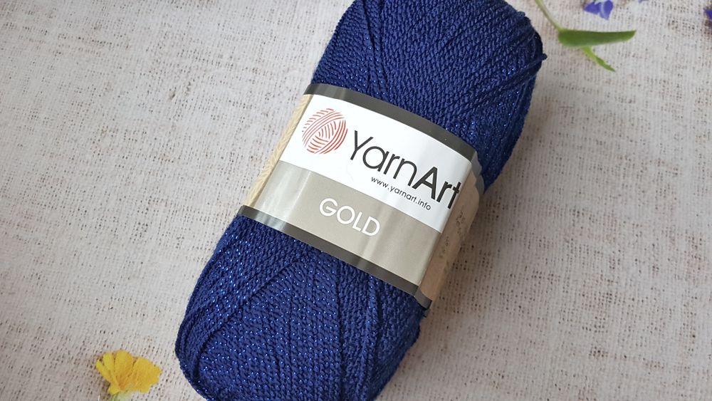 Пряжа YarnАrt &quot;Gold&quot; 9033 темно-синий