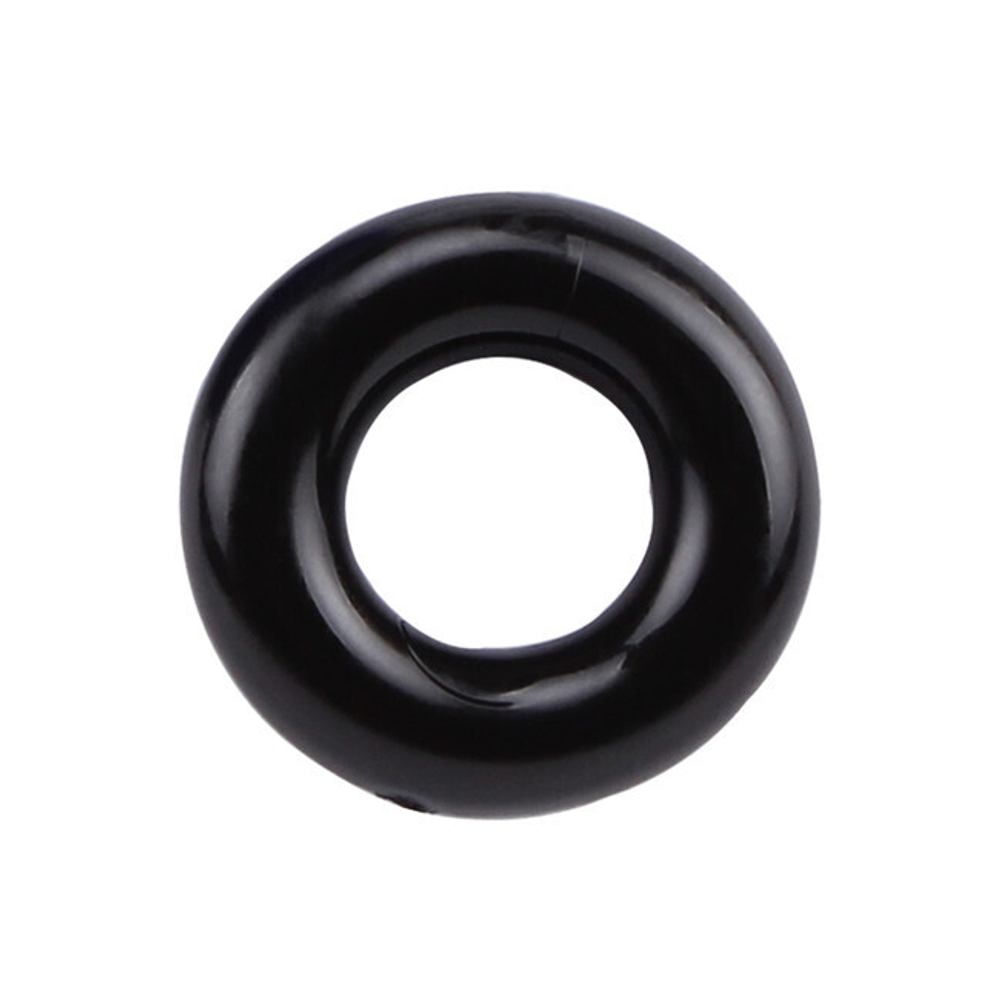 Эрекционное кольцо Donut Rings Chisa-Novelties черного цвета (Цвет: черный)