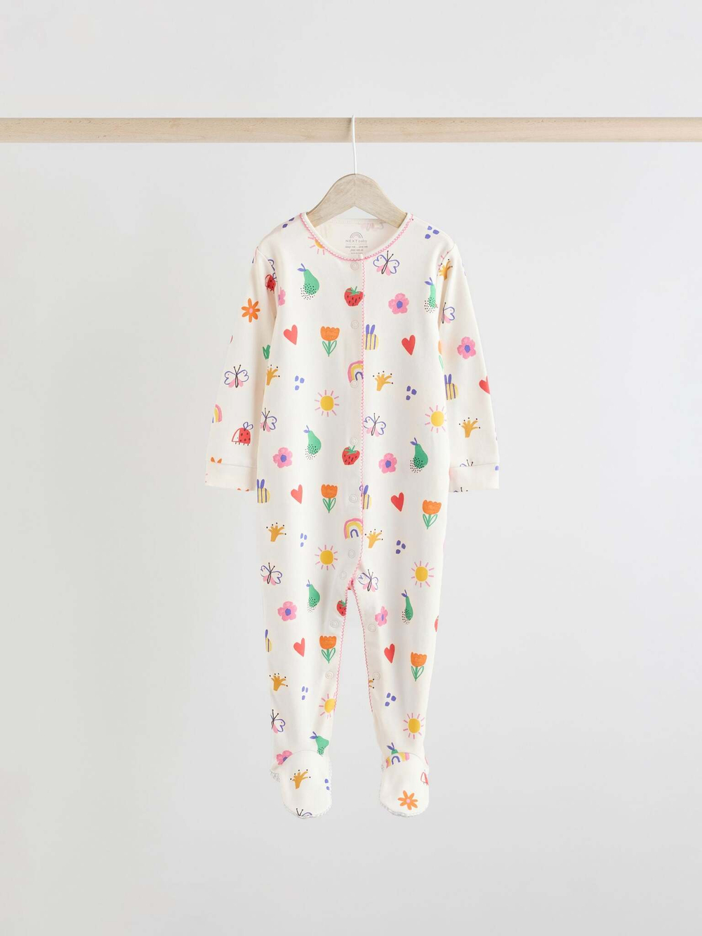 Комбинезон / Cлип для малышей Next E18-354, 3 шт., Голубой, Розовый, Молочный