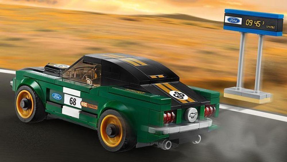 LEGO Speed Champions: 1968 Форд Мустанг Фастбэк 75884 — 1968 Ford Mustang Fastback  — Лего Спид чампионс Чемпионы скорости