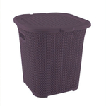 Многофункциональная корзина вязанный узор 15 лт лиловый