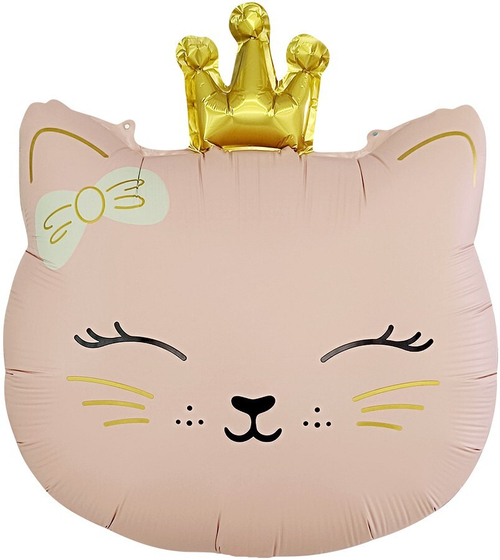 Фигура Кошечка Принцесса, Розовый, Сатин 24" K