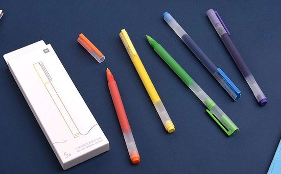 Набор цветных ручек Xiaomi Jumbo Gel Ink Pen (MJZXB03WC) (5шт)