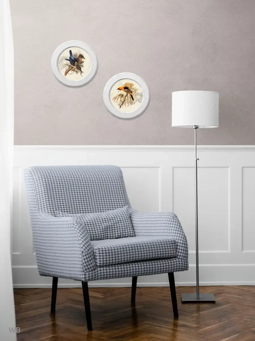 Картина на стену интерьерная на хосте 27 см