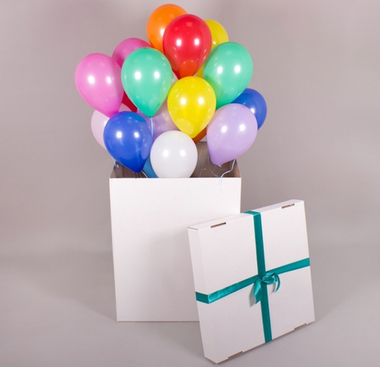 Шарики на праздники Коробка сюрприз