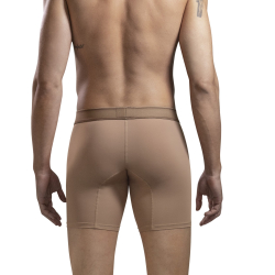Мужские трусы боксеры удлиненные коричневые Clever BRITANICA LONG BOXER 166715