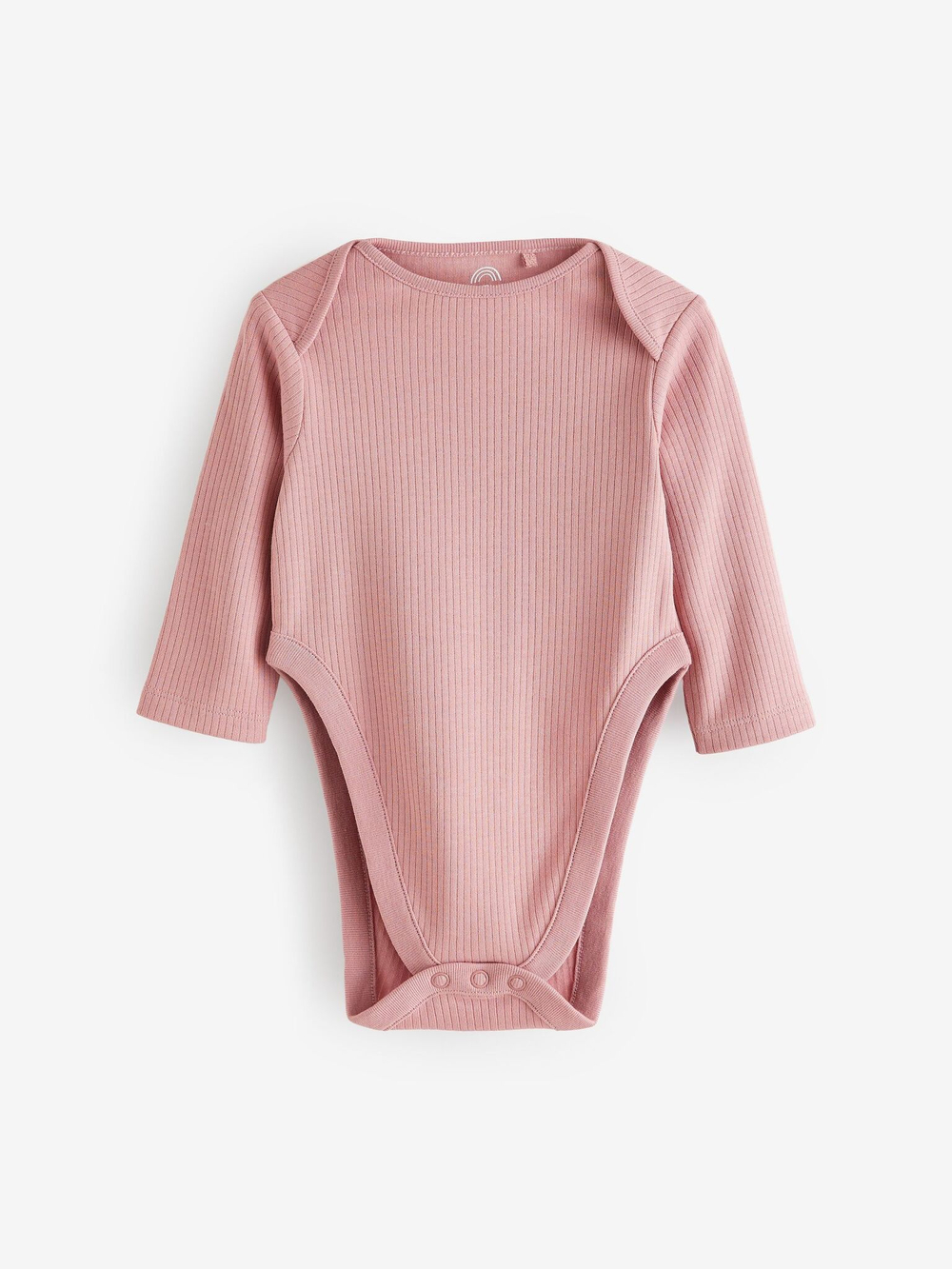 Боди с длинным рукавом для малышей с дисплазией тазобедренного сустава Next N44-442, 3 шт., Белый, Розовый